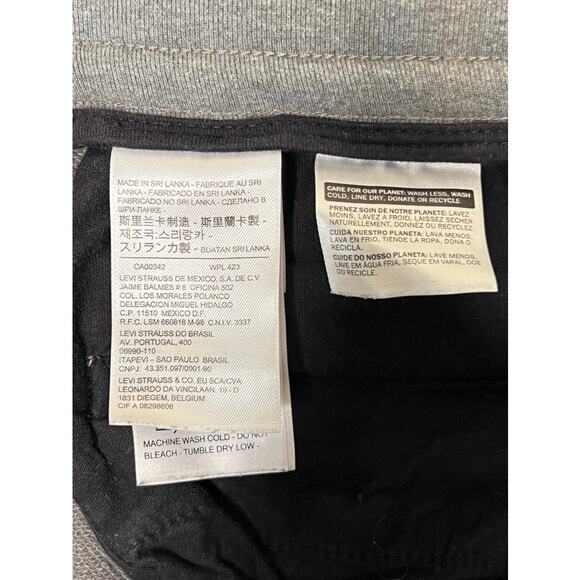 LEVIS Joggers Mens Gray Activewear Terry Drawstring Sweatpants SIZE MEDIUM - Picture 6 of 7